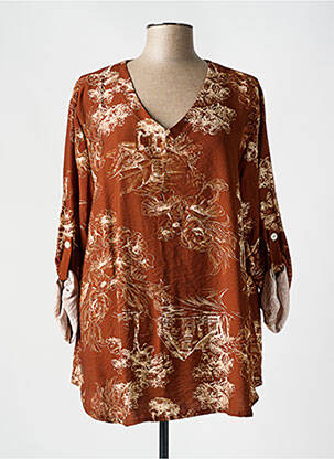 Bluză maro PIMENT ROUGE femeie