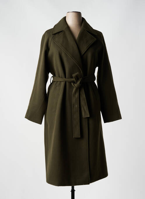 Palton lung verde C'MELODIE femeie