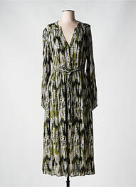 Rochie lungă mâneci lungi mâneci lungi verde EMILIE.K femme
