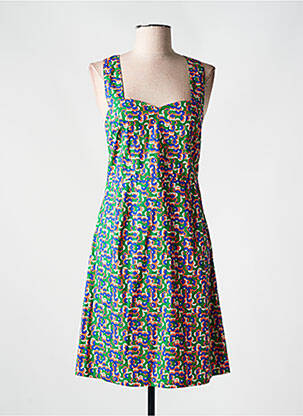 Rochie midi verde PRINCESSE NOMADE femeie