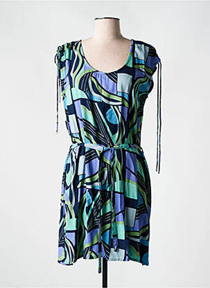 Rochie scurtă mâneci scurte mâneci scurte albastru PRINCESSE NOMADE femeie