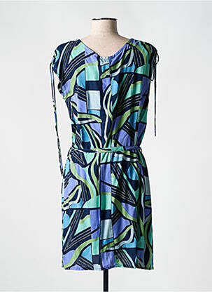 Rochie scurtă mâneci scurte mâneci scurte albastru PRINCESSE NOMADE femeie