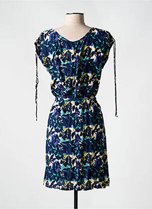 Rochie scurtă mâneci scurte mâneci scurte albastru PRINCESSE NOMADE femeie
