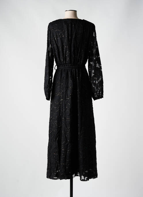 Rochie lungă negru LILIE PLUS femeie