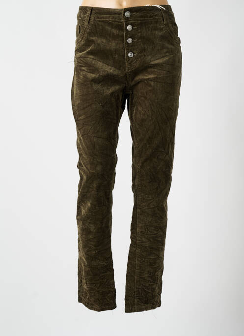 Pantalon slim verde KAROSTAR femeie