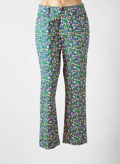 Pantalon drept verde PRINCESSE NOMADE femeie