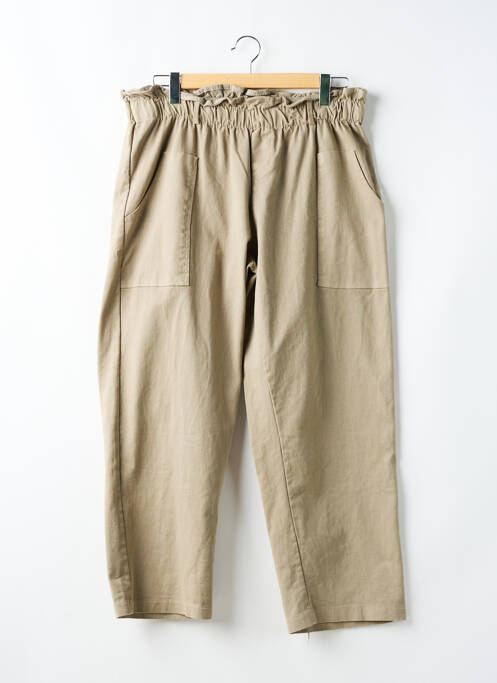 Pantalon drept bej PIMENT ROUGE femeie