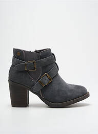 Botine/ghete nubuc toc de 4 la 6 cm gri CARMELA femme