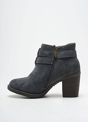 Botine/ghete nubuc toc de 4 la 6 cm gri CARMELA femeie