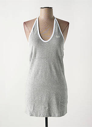 Rochie scurtă gri SUPERDRY femeie