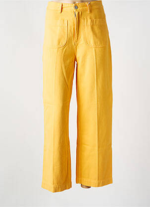 Blugi cu croială dreaptă galben LABDIP femeie