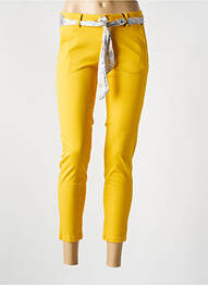 Pantalon 7/8 elasticitate mărime normală galben FREEMAN T.PORTER femeie