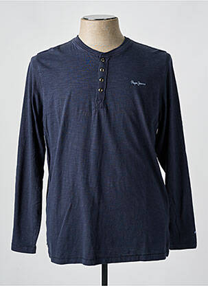 Tricou croială cambrată mâneci lungi albastru PEPE JEANS bărbat