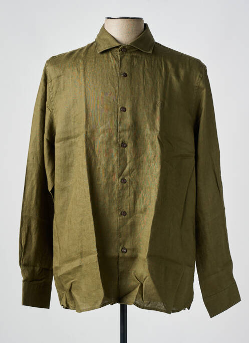 Cămașă cu mâneci lungi verde închis DSTREZZED bărbat