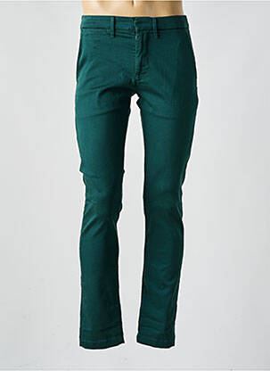 Pantalon chino închidere cu fermoar sub clapetă cu cârlig mărime normală verde PEPE JEANS bărbat