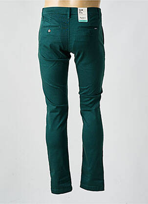 Pantalon chino închidere cu fermoar sub clapetă cu cârlig mărime normală verde PEPE JEANS bărbat