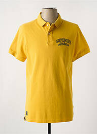 Polo elasticitate mâneci scurte galben SUPERDRY homme