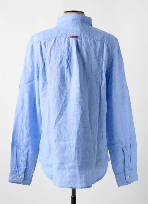 Cămașă cu mâneci lungi albastru SUPERDRY bărbat