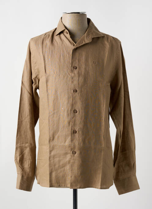 Cămașă cu mâneci lungi maro DSTREZZED bărbat