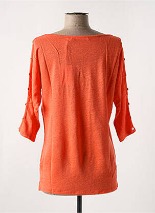 Tricou mâneci 3/4 mâneci 3/4 portocaliu LE BOUDOIR D'EDOUARD femeie