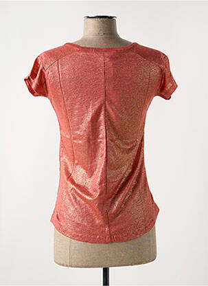 Tricou guler în v mâneci scurte roz LE BOUDOIR D'EDOUARD femeie