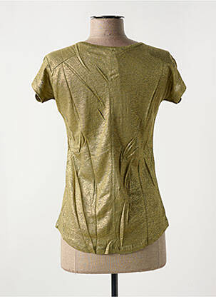 Tricou guler în v mâneci scurte verde LE BOUDOIR D'EDOUARD femeie