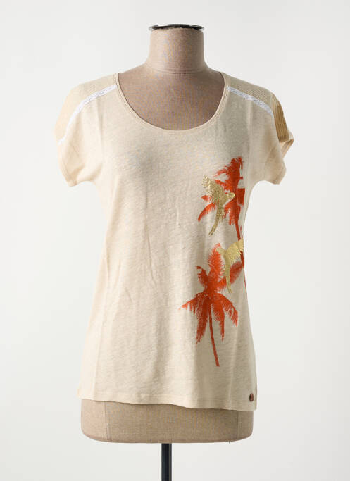 Tricou bej LE BOUDOIR D'EDOUARD femeie