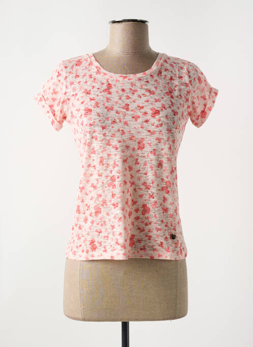 Tricou croială cambrată mâneci scurte roz LE BOUDOIR D'EDOUARD femme