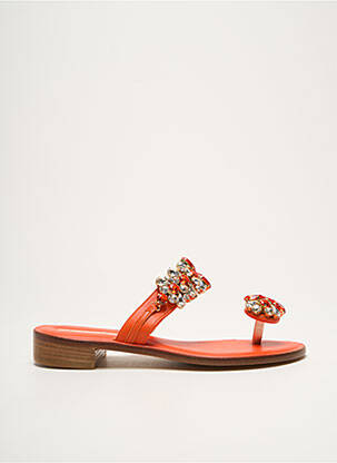 Șlapi portocaliu EDDICUOMO femeie