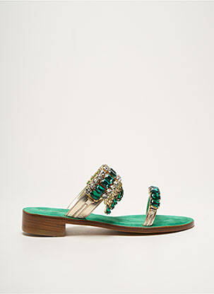 Mulete/Saboți verde EDDICUOMO femeie