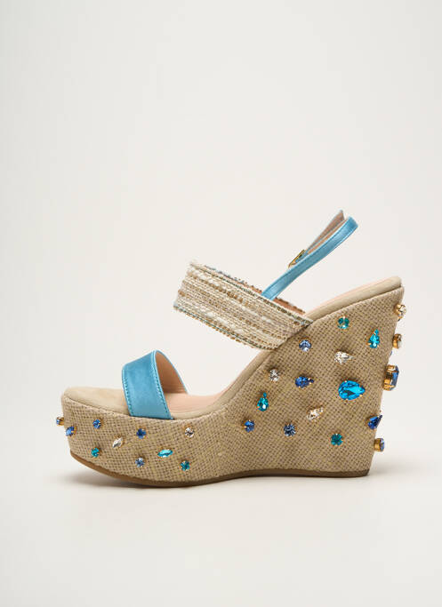 Sandale/Pantofi decupați albastru EDDICUOMO femeie