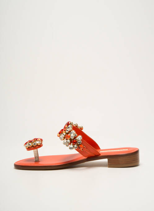 Șlapi portocaliu EDDICUOMO femeie