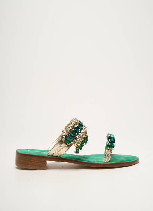 Mulete/Saboți verde EDDICUOMO femeie