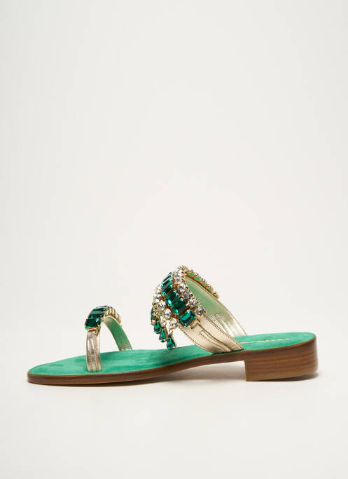 Mulete/Saboți verde EDDICUOMO femeie