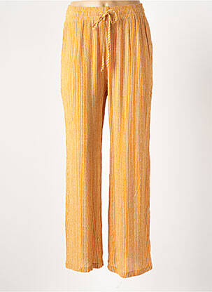 Pantalon drept galben MOLLY BRACKEN femeie