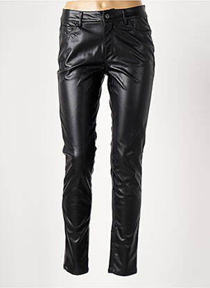 Pantalon slim elasticitate mărime normală negru ICHI femeie
