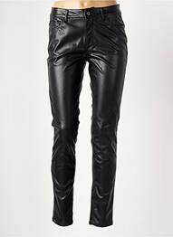Pantalon slim elasticitate mărime normală negru ICHI femme