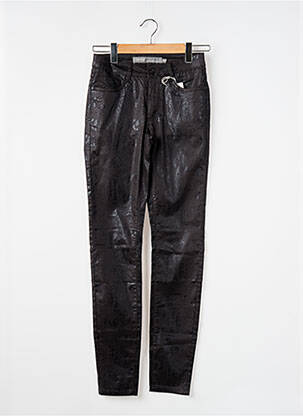 Pantalon slim țesătură acoperită mărime normală negru GEISHA femeie