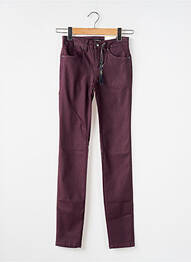 Pantalon slim țesătură acoperită mărime normală violet STREET ONE femeie