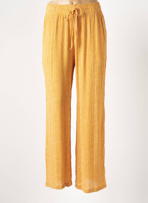 Pantalon drept galben MOLLY BRACKEN femeie