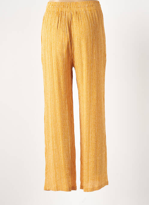 Pantalon drept galben MOLLY BRACKEN femeie