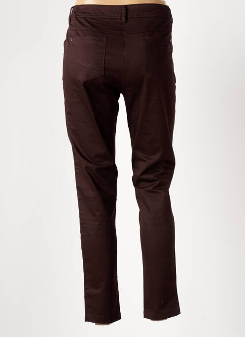 Pantalon slim maro AGATHE & LOUISE femeie