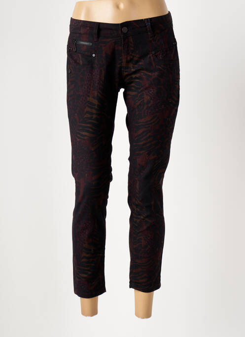 Blugi cu croială slim maro FREEMAN T.PORTER femeie