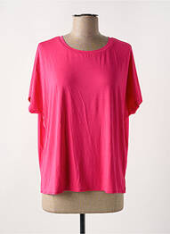 Tricou croială dreaptă mâneci scurte roz MOLLY BRACKEN femme