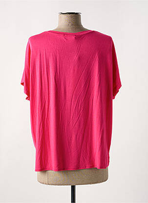 Tricou croială dreaptă mâneci scurte roz MOLLY BRACKEN femeie