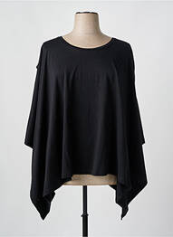 Tunică mâneci scurte țesătură jersey negru BSB femme