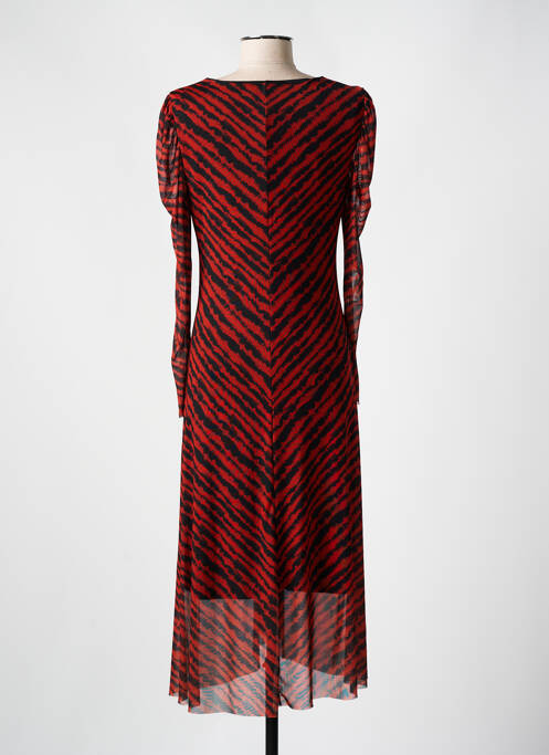 Rochie midi portocaliu ICHI femeie