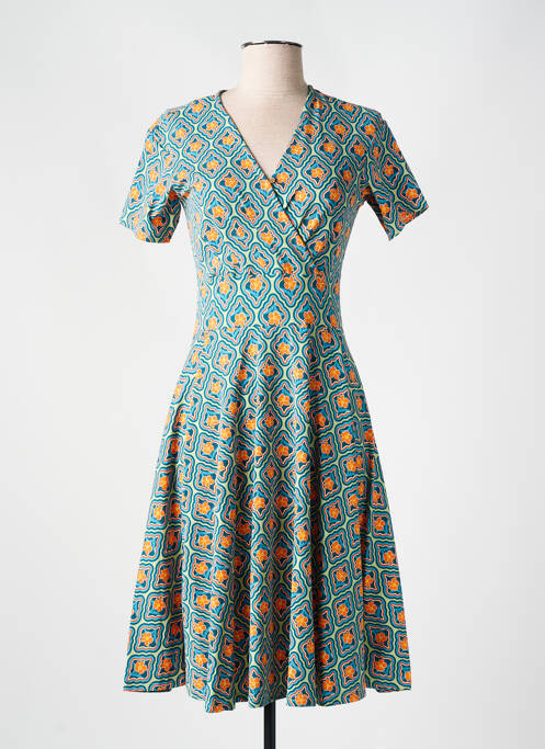 Rochie midi verde BLUTSGESCHWISTER femeie