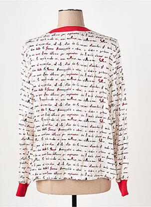 Bluză țesătură poplin mâneci lungi alb TRICOT CHIC femeie