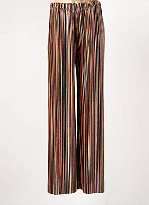 Pantalon larg portocaliu LEO & UGO femeie